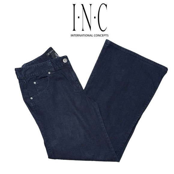 INC International Concepts Pants - INC International Concepts, (NWT) Wide Leg Denim Size 10
